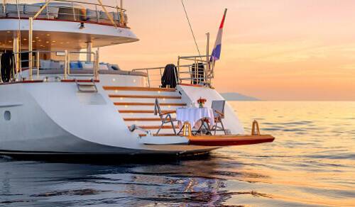 luxury crewed cruising yachts in croatia