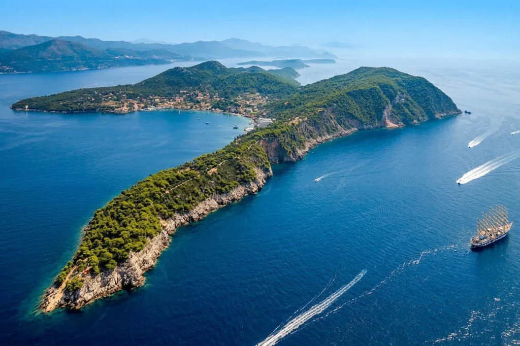 Lopud island Croatia cruising