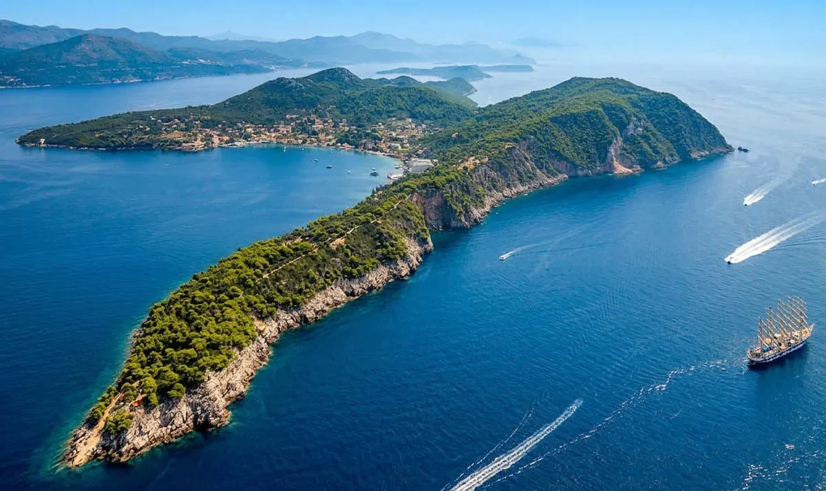 Lopud island Croatia cruising